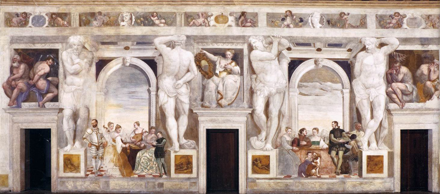 villa caldogno view of the left wall
